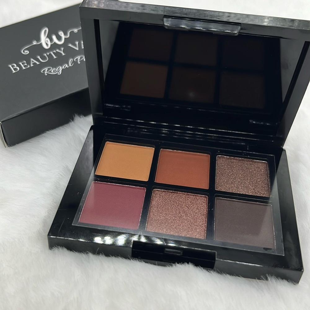 Beauty Vaulte Regal Palette, 6 Shade Mini Eyeshadow Palette, Pressed Pigments